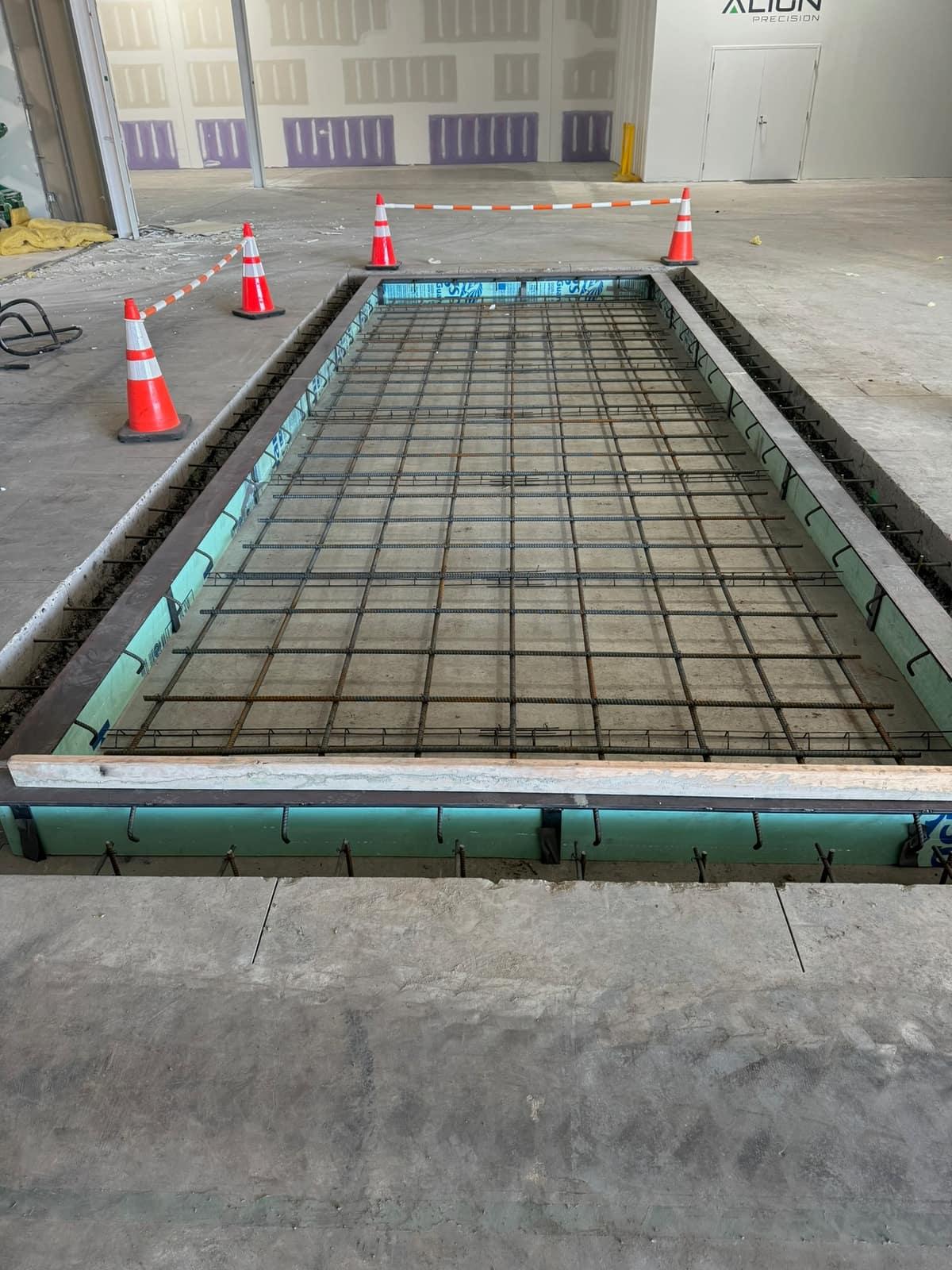Steel-edged reinforced foundation form by MJS & Sons Construction