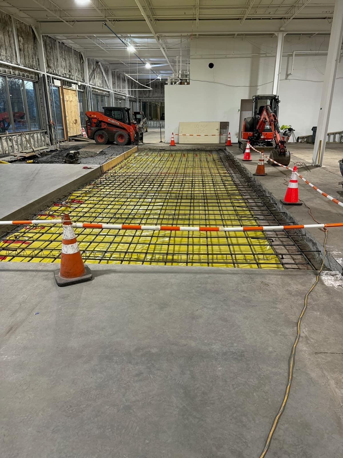 Reinforcement set and ready for the pour by MJS & Sons Construction