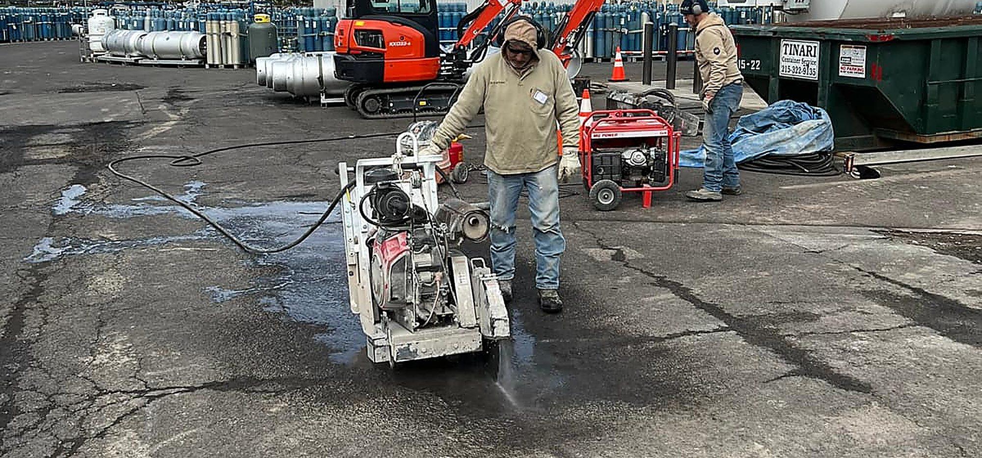 Diamond Blade Saw Cutting by MJS & Sons Construction